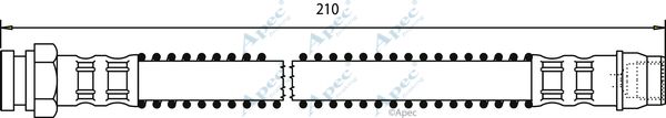 APEC BRAKING Тормозной шланг HOS3006